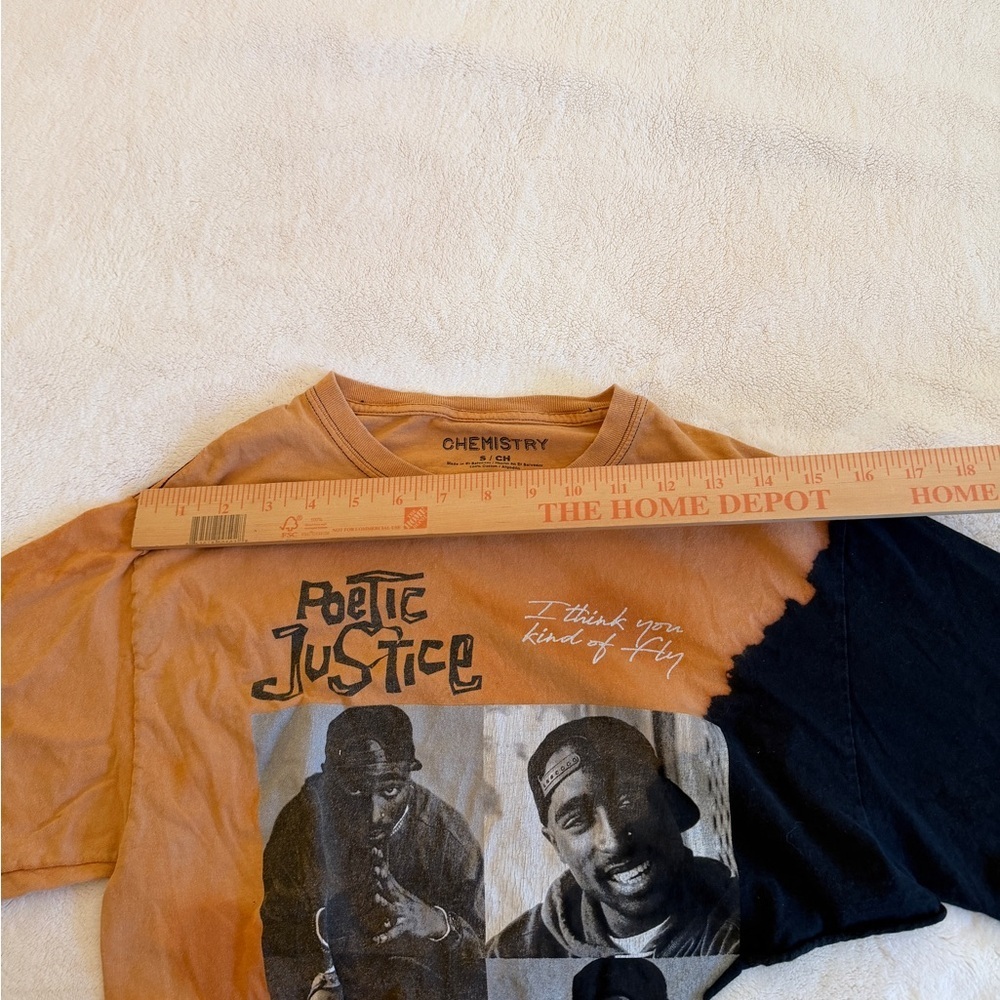 Tupac poetic justice Short-Sleeve Graphic Tee - Picture 5 of 7
